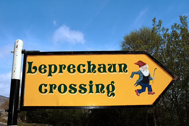 アイルランド　妖精看板